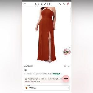 COPY - Azazie Rue Bridesmaid Dress